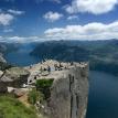 Hiking to Prekestolen, Norway   